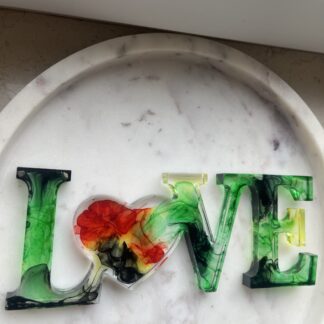 Handgemachter Love-Aufsteller| Dekoration| Geschenkidee