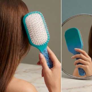 Handgemachte Haarbürste| Must-Have| Accessoire| blau und türkis