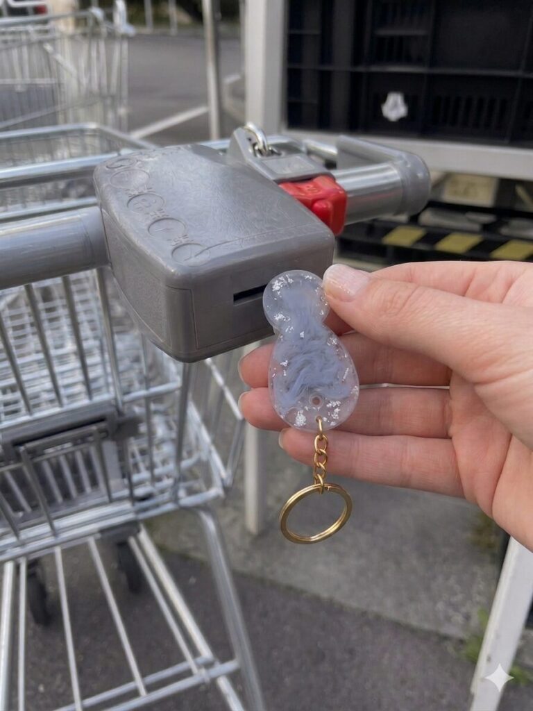 Einkaufswagenchip Schlüsselanhänger