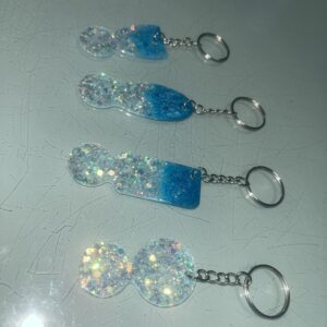 Einkaufswagenchip| sky Blue| Glitzer| metallic